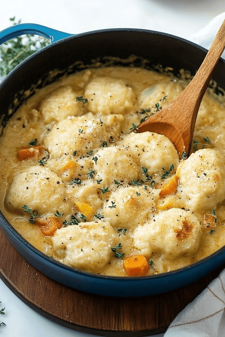 Chicken and Dumplings Recipe ingredients organized and measured on kitchen counter