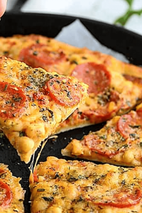 Chickpea Crust Pizza