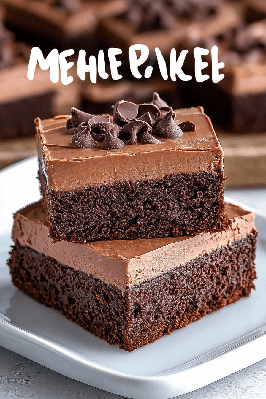 Chocolate Mousse Brownies ingredients organized and measured on kitchen counter