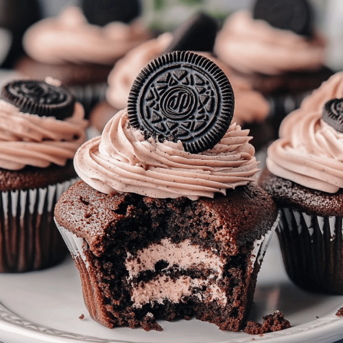 Chocolate Oreo Cupcakes