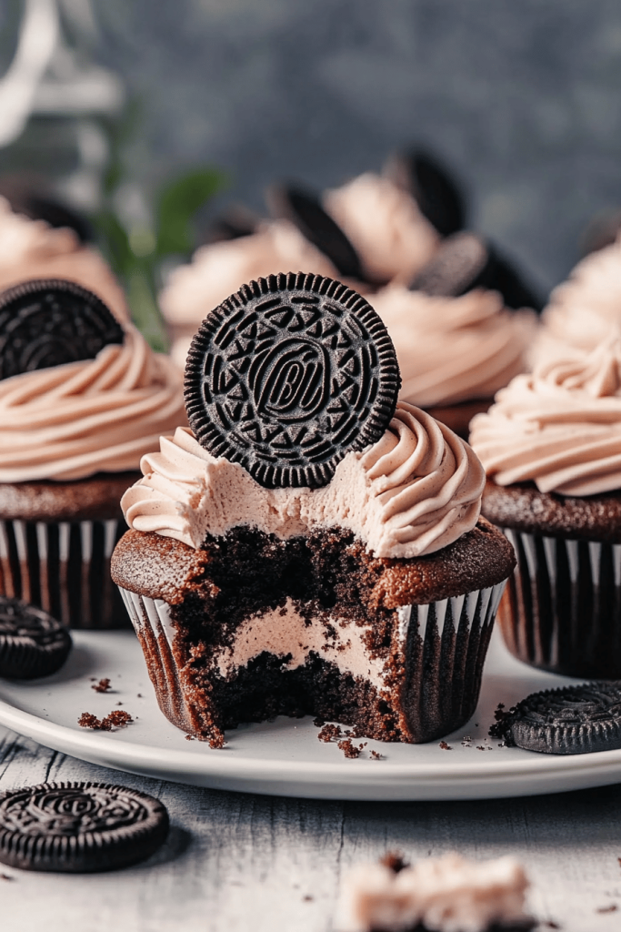 Chocolate Oreo Cupcakes