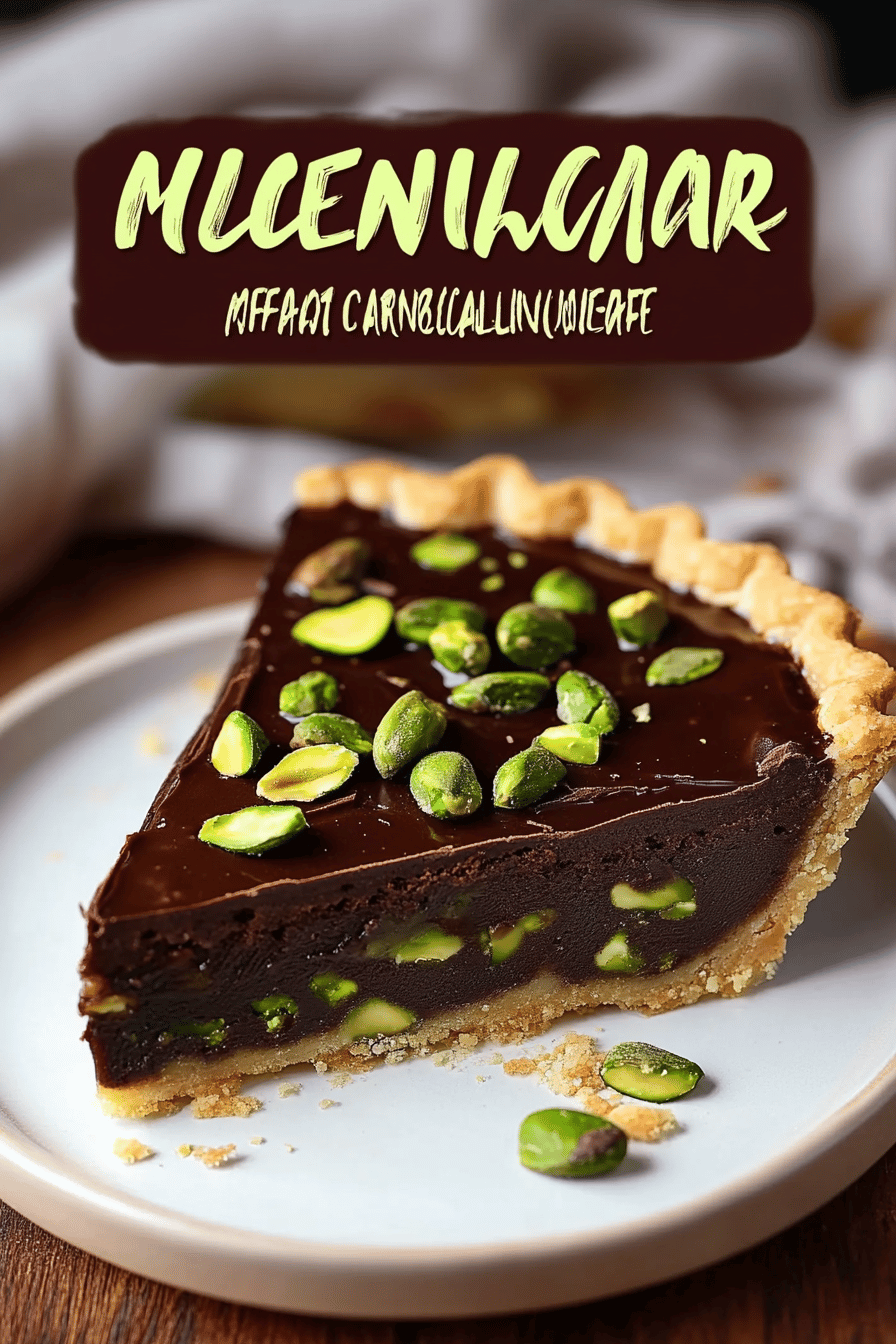 Chocolate Pistachio Tart ingredients organized and measured on kitchen counter