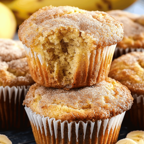 Cinnamon Banana Bread Muffins