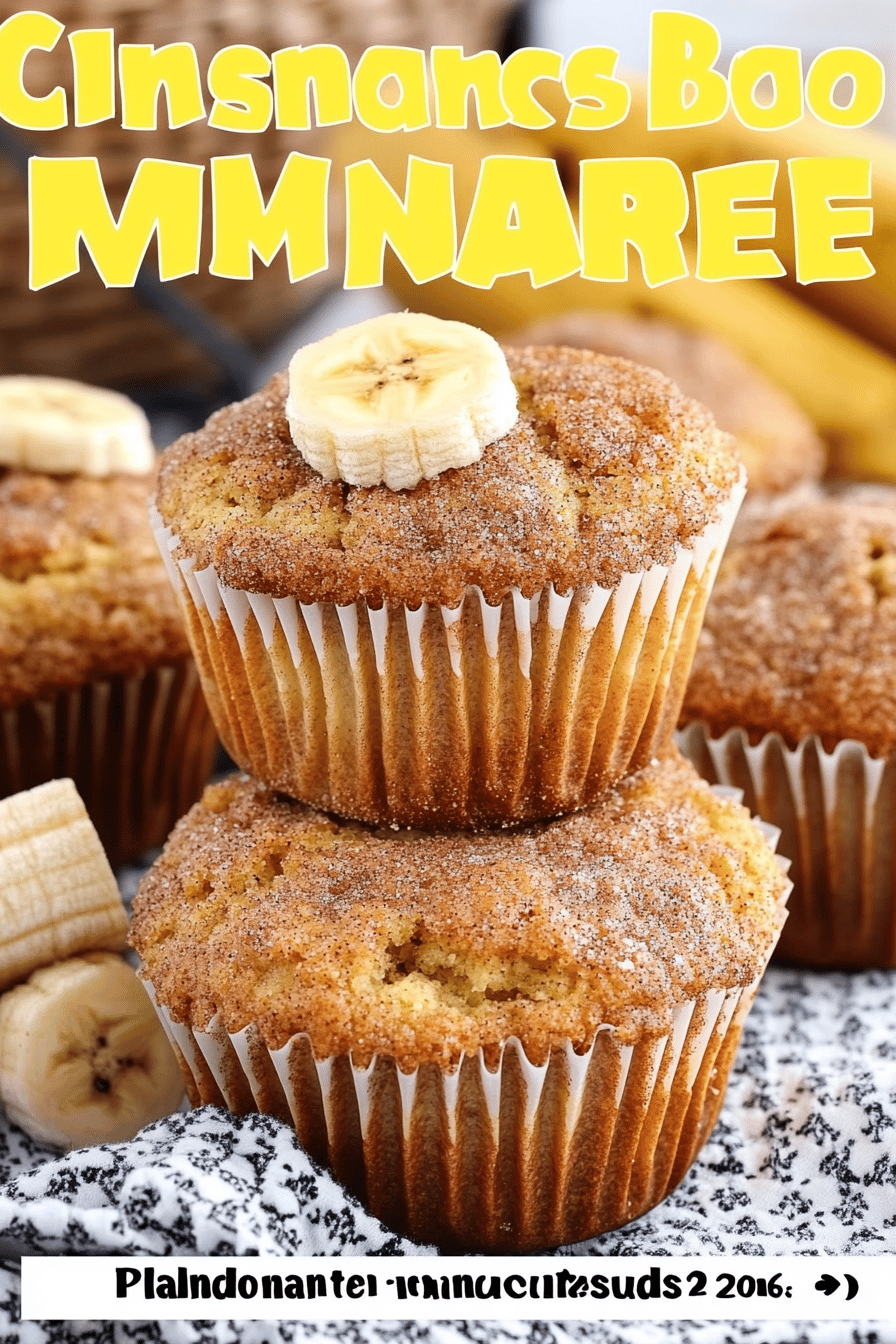 Cinnamon Banana Bread Muffins slice on plate showing perfect texture and swirl pattern