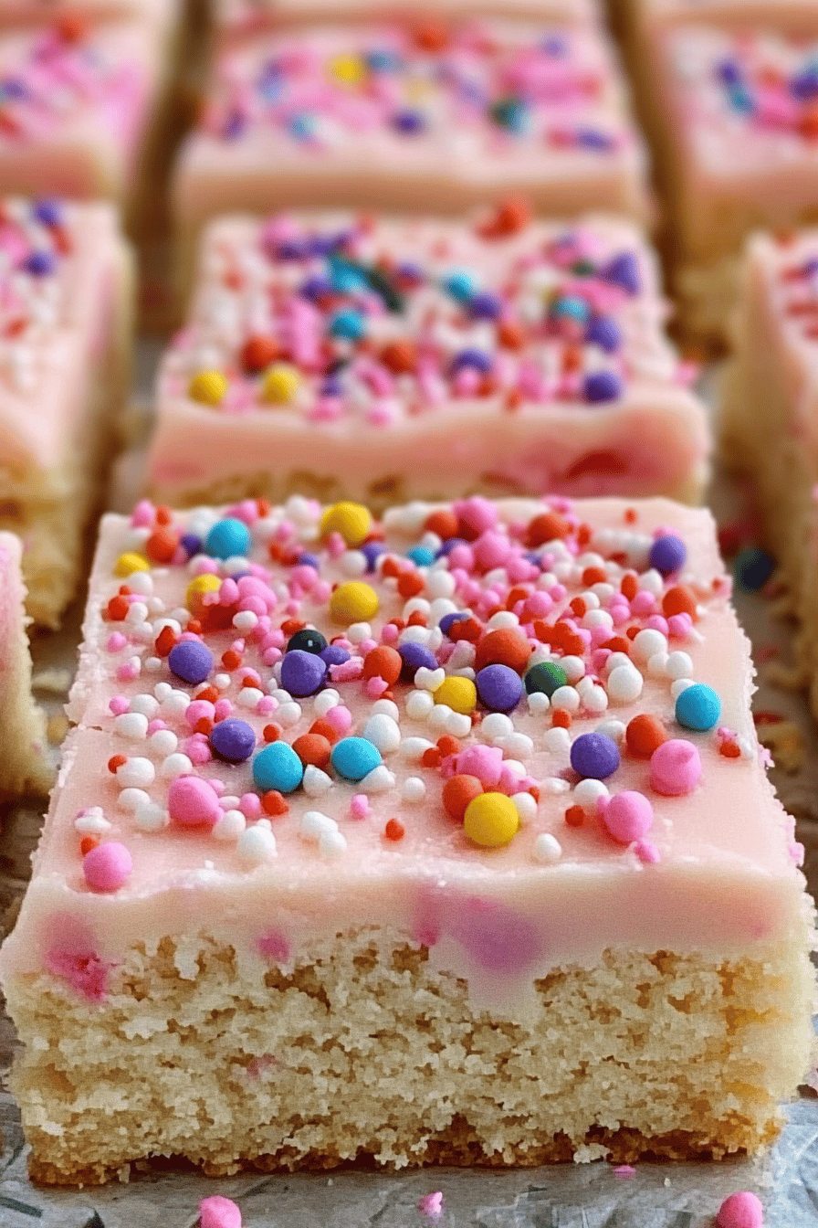 Cookie Sheet Sugar Cookie Bars final dish beautifully presented and ready to serve