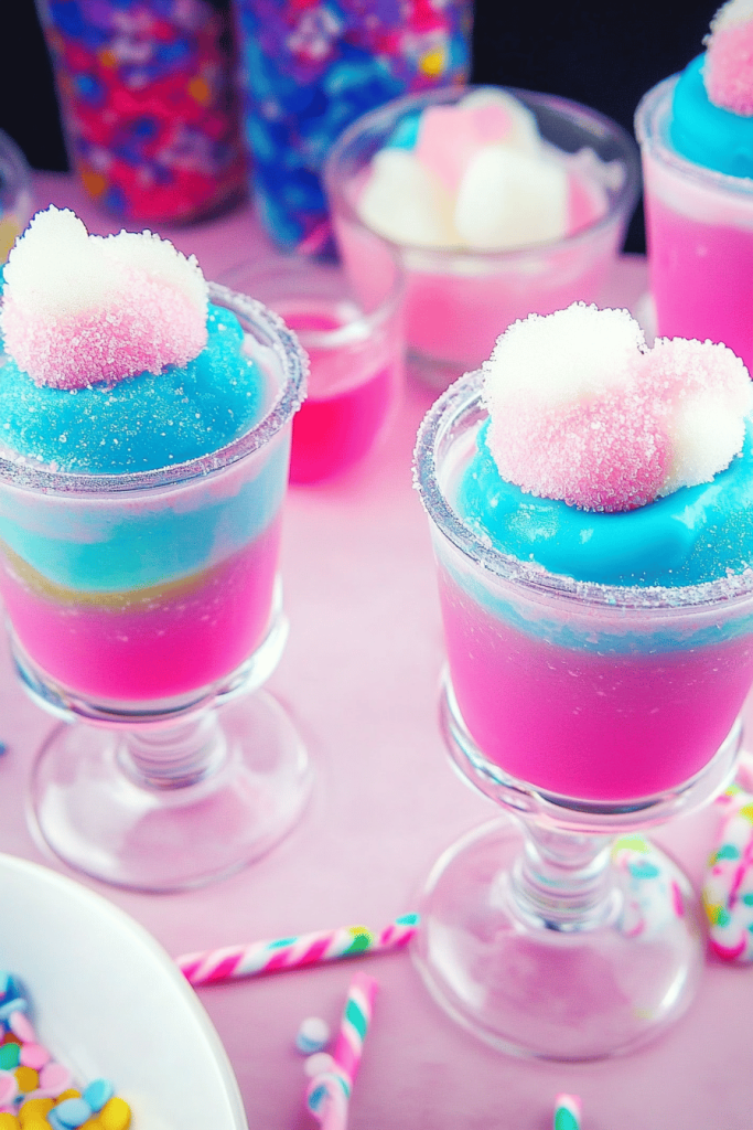 Cotton Candy Jello Shots