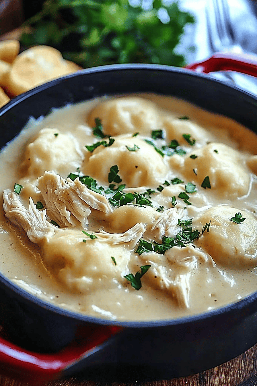 Cracker Barrel Chicken and Dumplings slice on plate showing perfect texture and swirl pattern