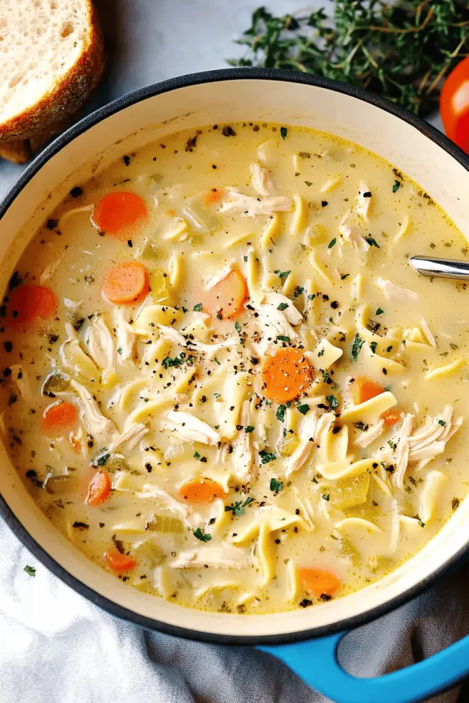 Creamy Chicken Noodle Soup