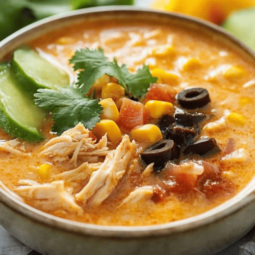 Creamy Chicken Tortilla Soup