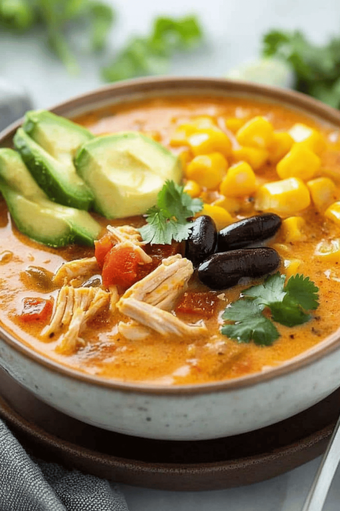 Creamy Chicken Tortilla Soup