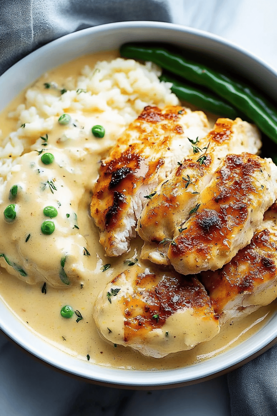 Creamy Ranch Chicken final dish beautifully presented and ready to serve