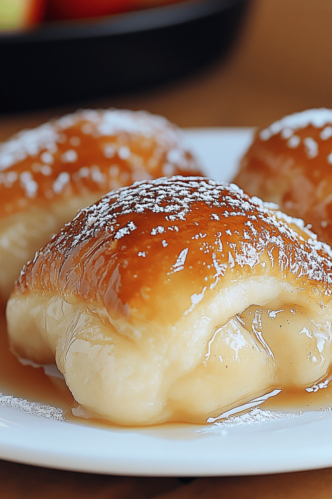 Crescent Roll Apple Dumplings