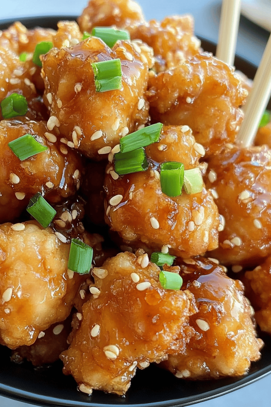Crispy Honey Chicken Recipe final dish beautifully presented and ready to serve