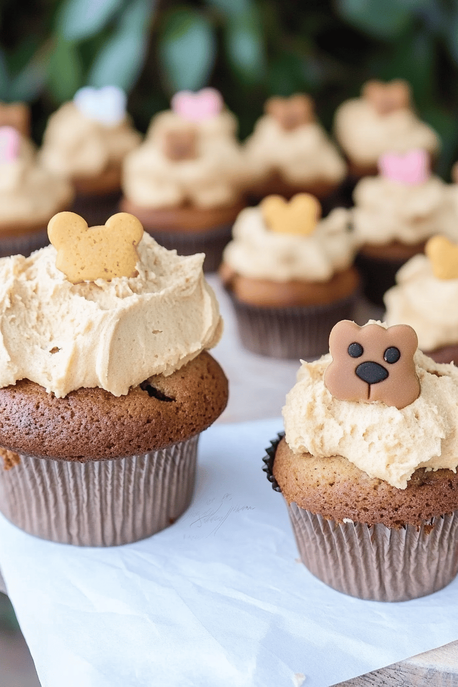Dog Cupcakes slice on plate showing perfect texture and swirl pattern