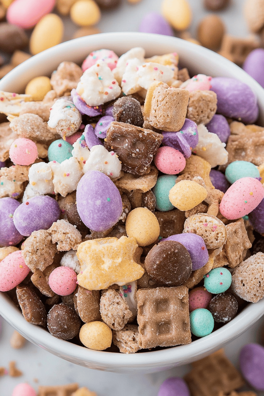 Easter Bunny Bait final dish beautifully presented and ready to serve