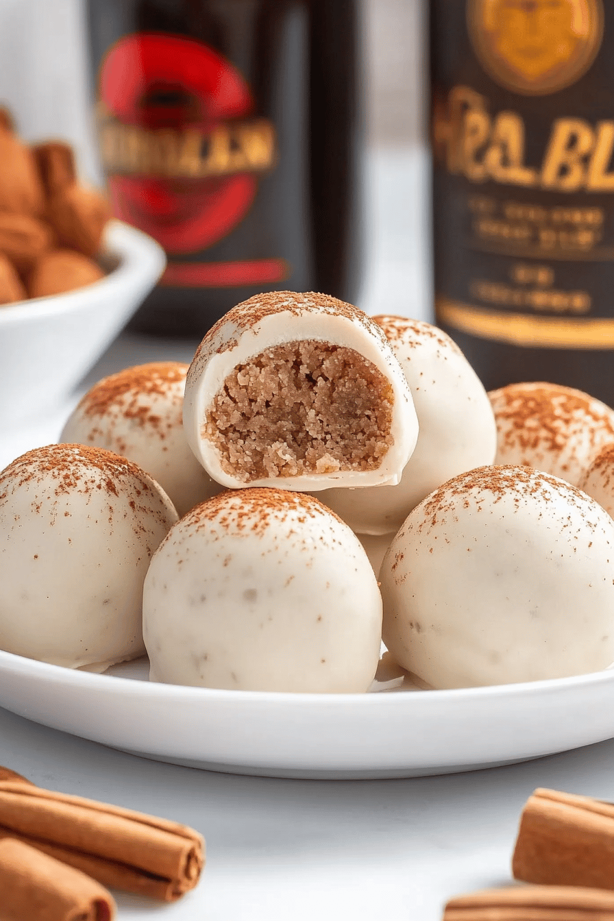 Fireball Whiskey Balls Recipe final dish beautifully presented and ready to serve