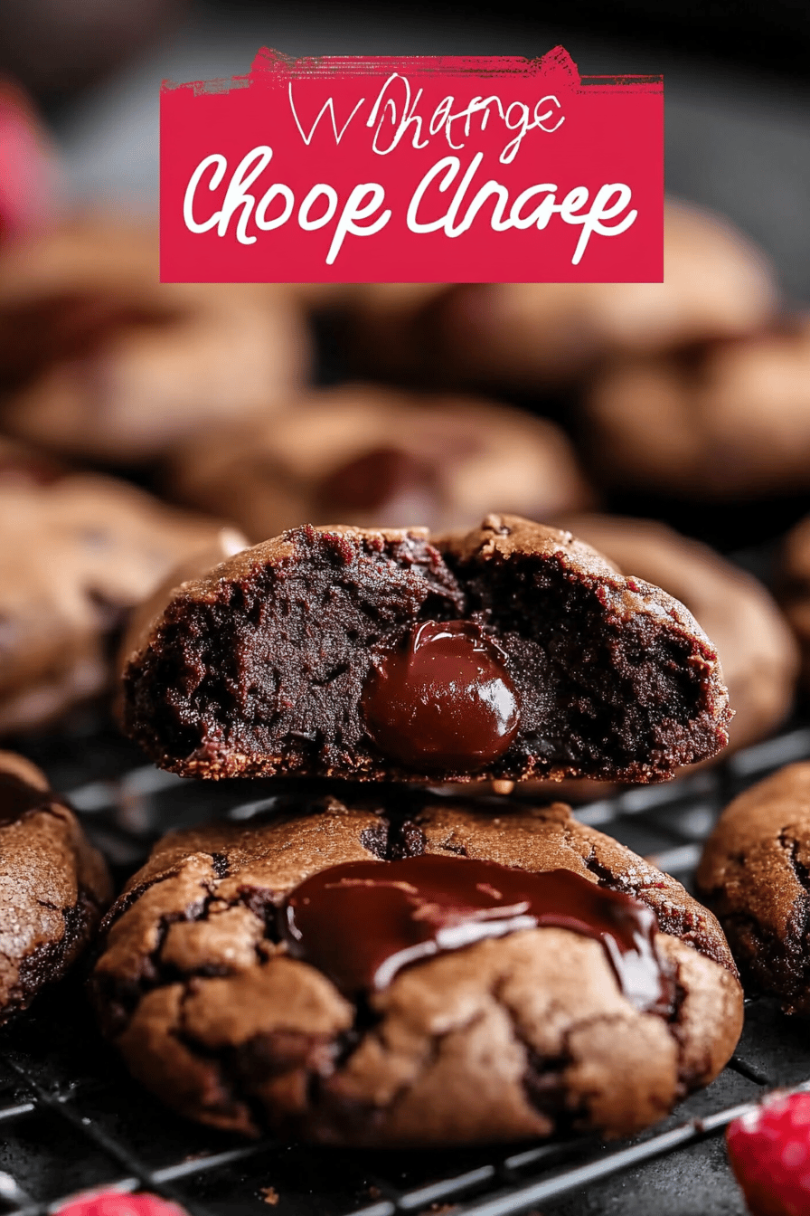 Fudgy Chocolate Cookies final dish beautifully presented and ready to serve