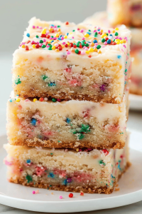 Funfetti Cake Batter Cookie Bars