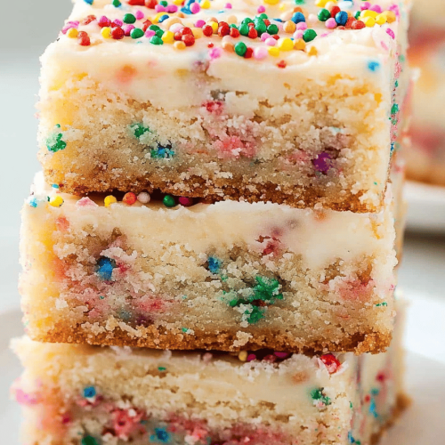 Funfetti Cake Batter Cookie Bars