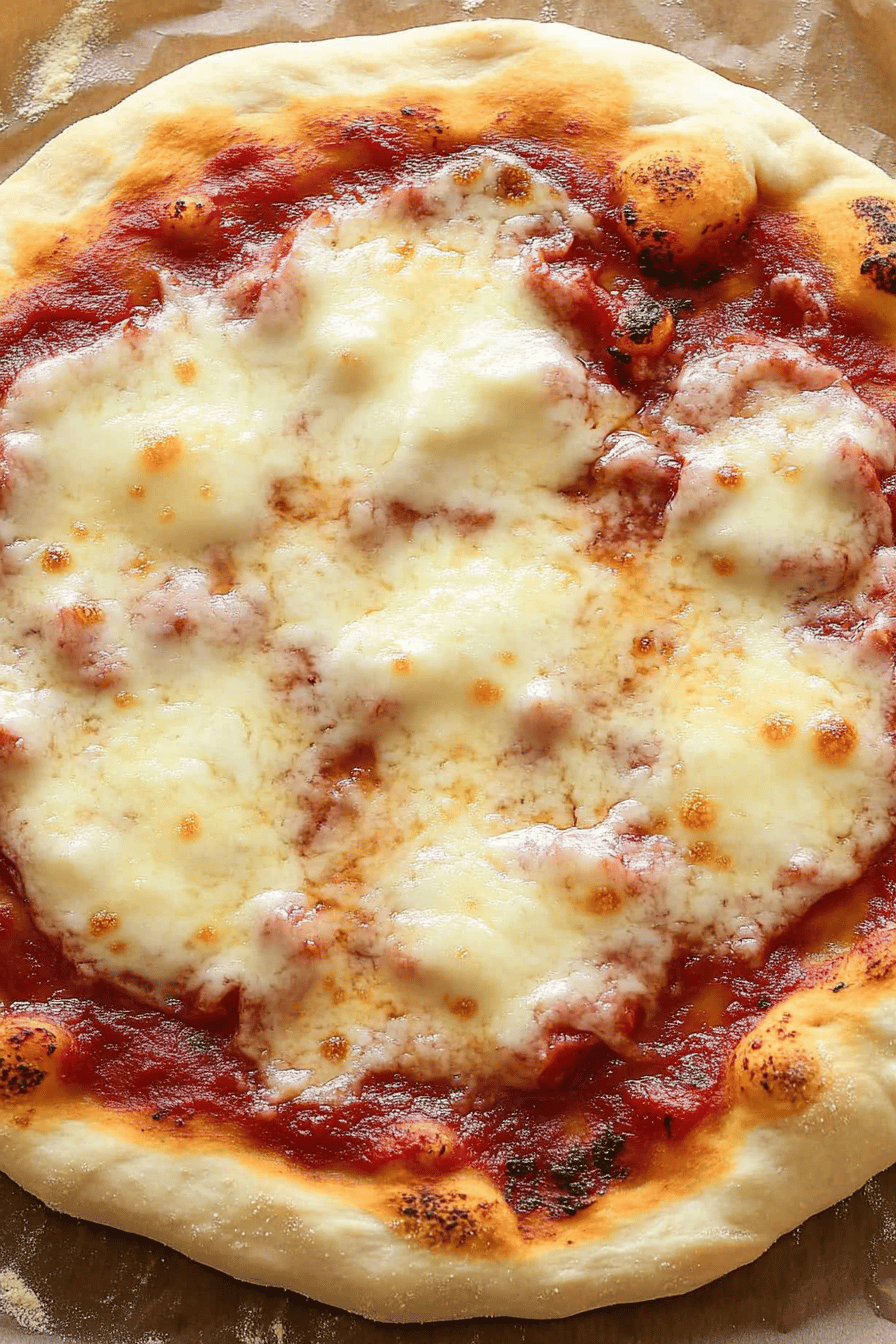 GF Pizza Dough slice on plate showing perfect texture and swirl pattern