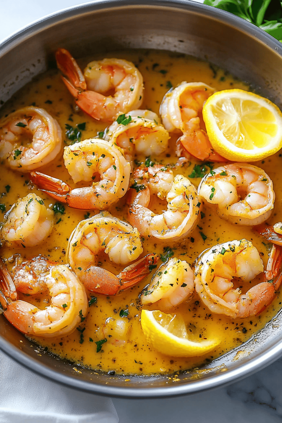Garlic Butter Shrimp slice on plate showing perfect texture and swirl pattern