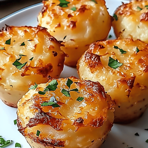 Garlic Parmesan Mashed Potato Cups