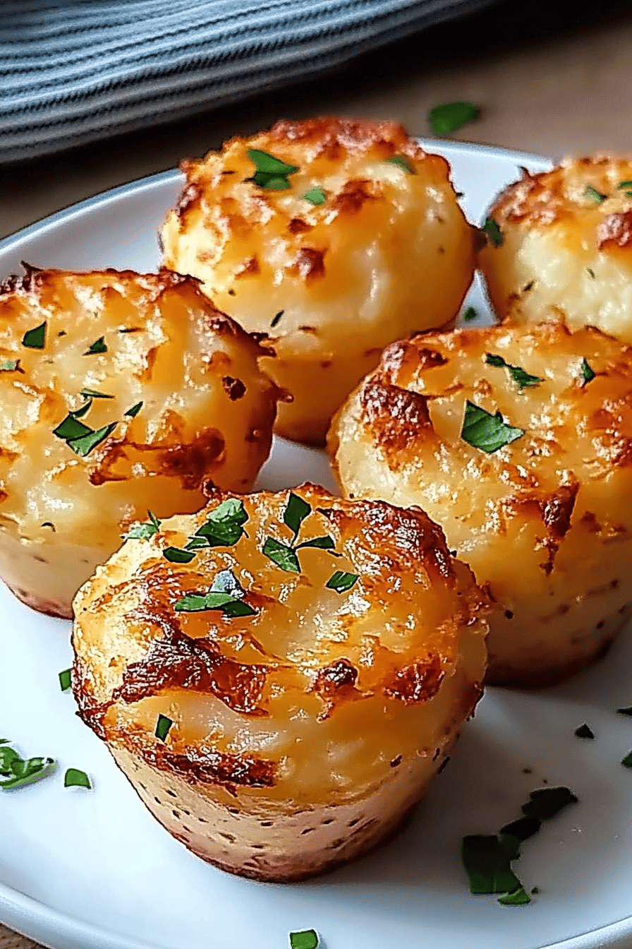 Garlic Parmesan Mashed Potato Cups ingredients organized and measured on kitchen counter