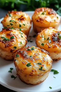 Garlic Parmesan Mashed Potato Cups