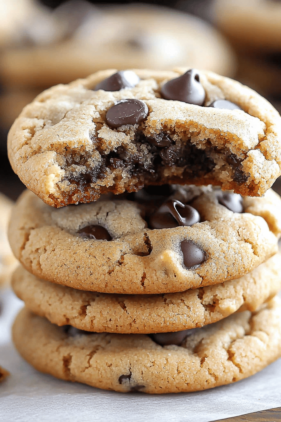 Gluten-Free Chocolate Chip Cookies ingredients organized and measured on kitchen counter