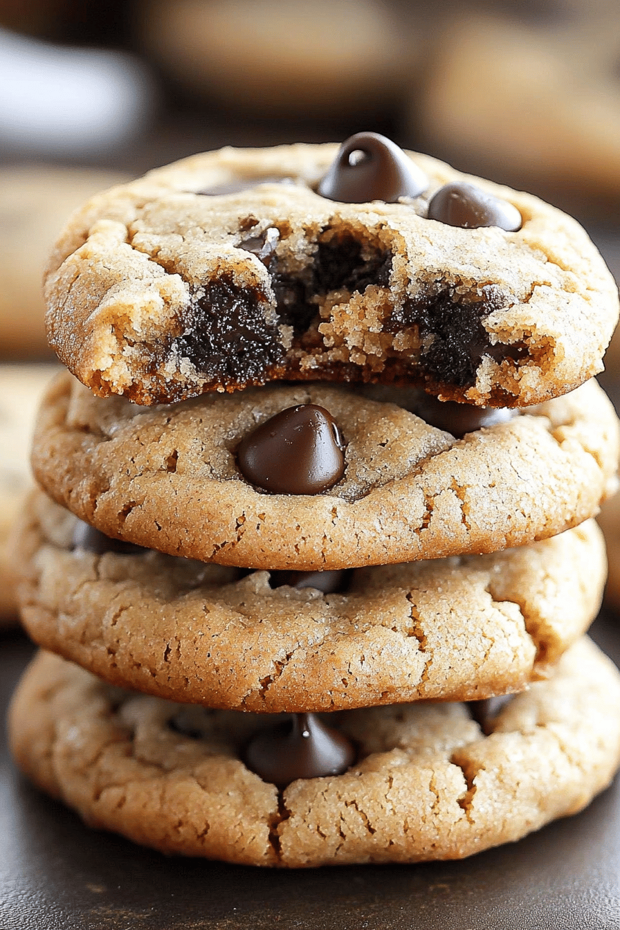 Gluten-Free Chocolate Chip Cookies slice on plate showing perfect texture and swirl pattern
