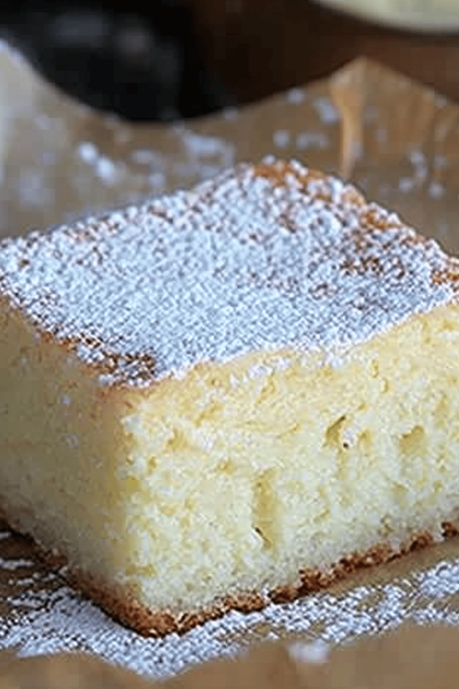 Gluten-Free Custard Cake ingredients organized and measured on kitchen counter