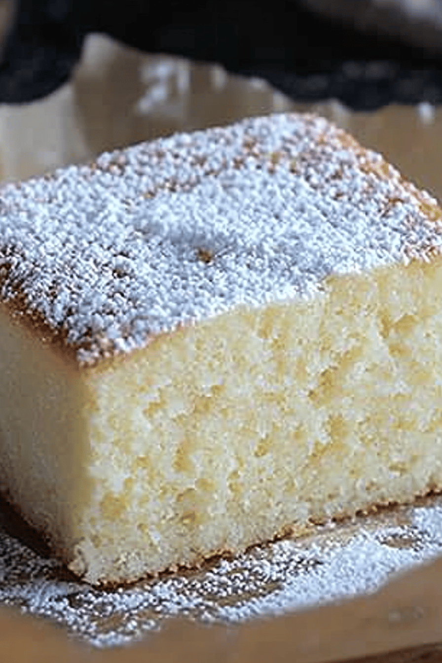 Gluten-Free Custard Cake slice on plate showing perfect texture and swirl pattern