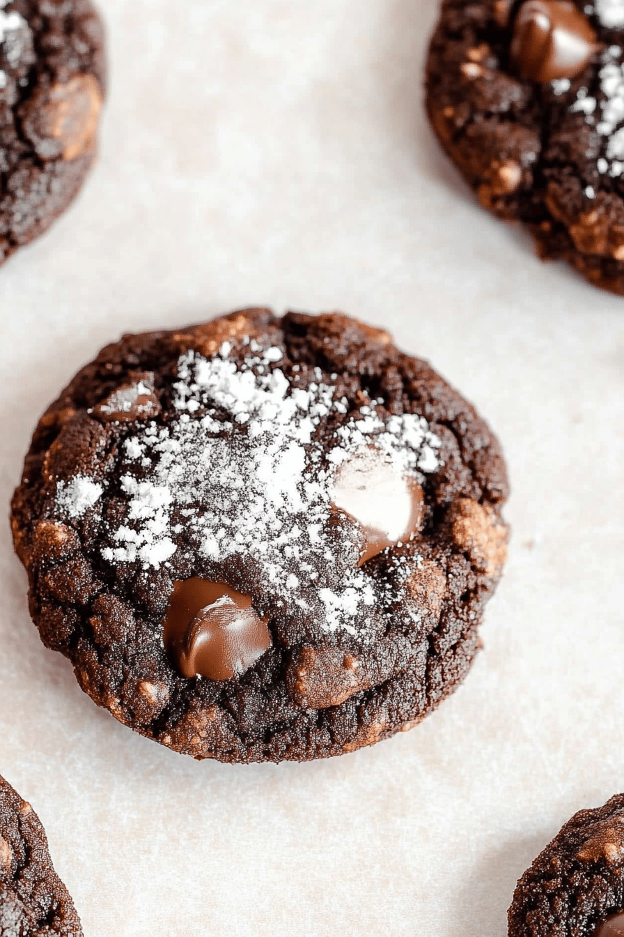 Gluten-Free Fudge Cookies final dish beautifully presented and ready to serve