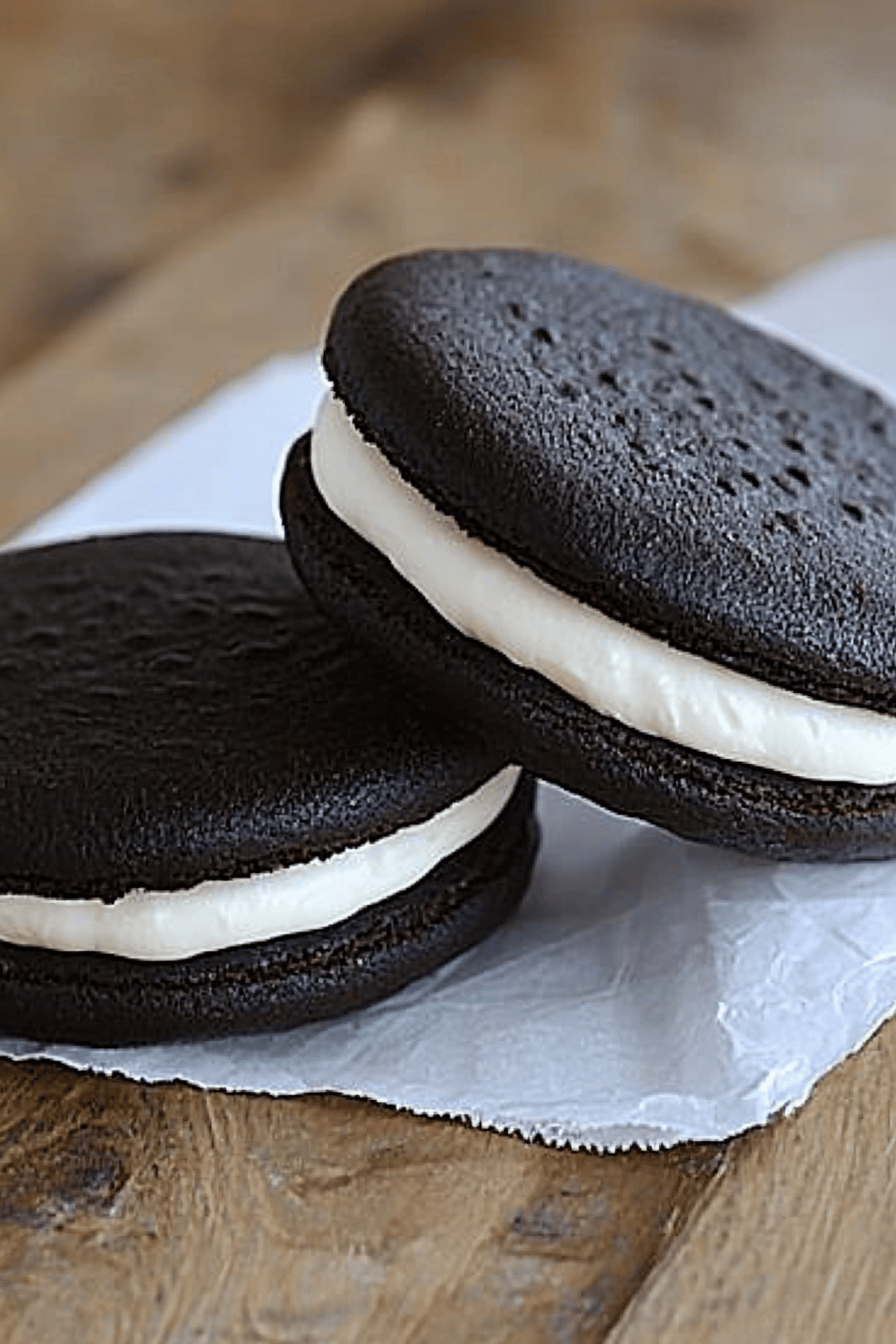 Gluten-Free Oreo Cakesters slice on plate showing perfect texture and swirl pattern