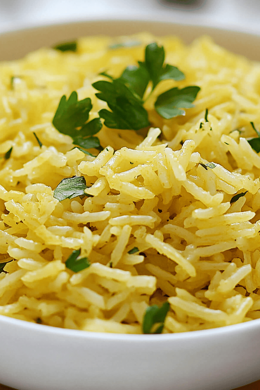 Gluten-Free Rice-A-Roni final dish beautifully presented and ready to serve