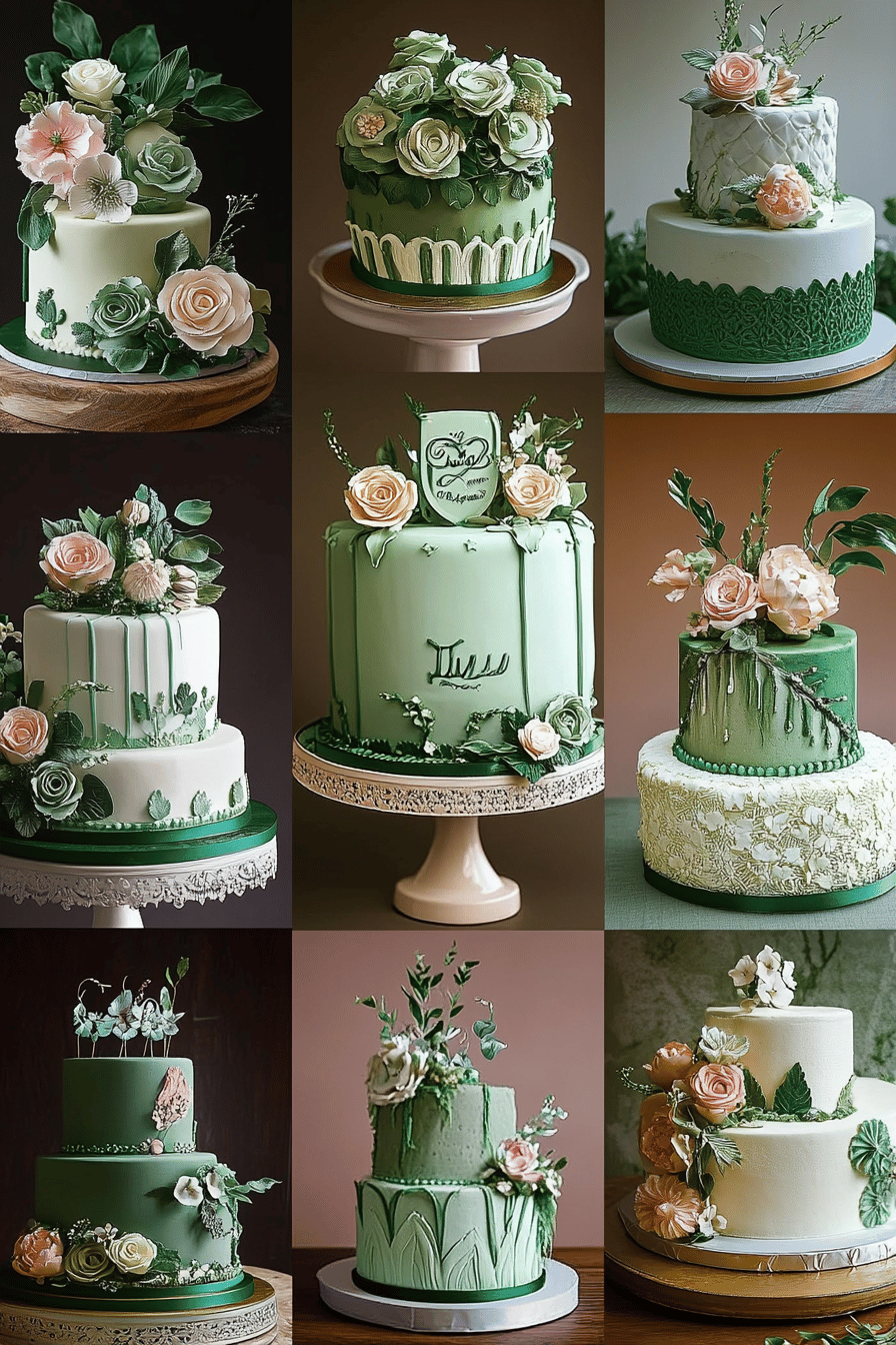 Green Birthday Cake Ideas final dish beautifully presented and ready to serve