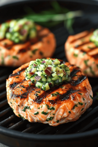 Grilled Salmon Burgers