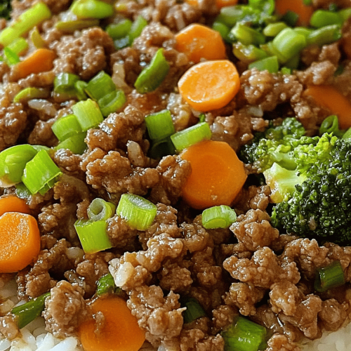 Ground Beef Teriyaki Rice Bowls