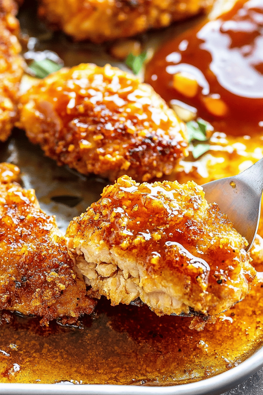Hot Honey Chicken Recipe final dish beautifully presented and ready to serve