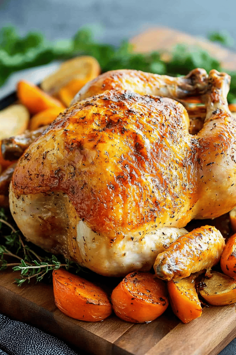 Ina Garten Roast Chicken ingredients organized and measured on kitchen counter