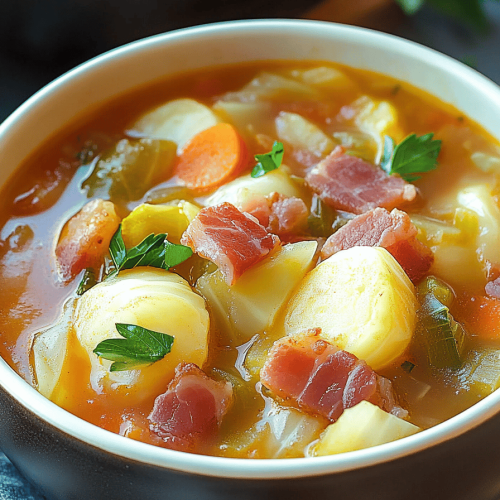 Irish Bacon Cabbage Soup