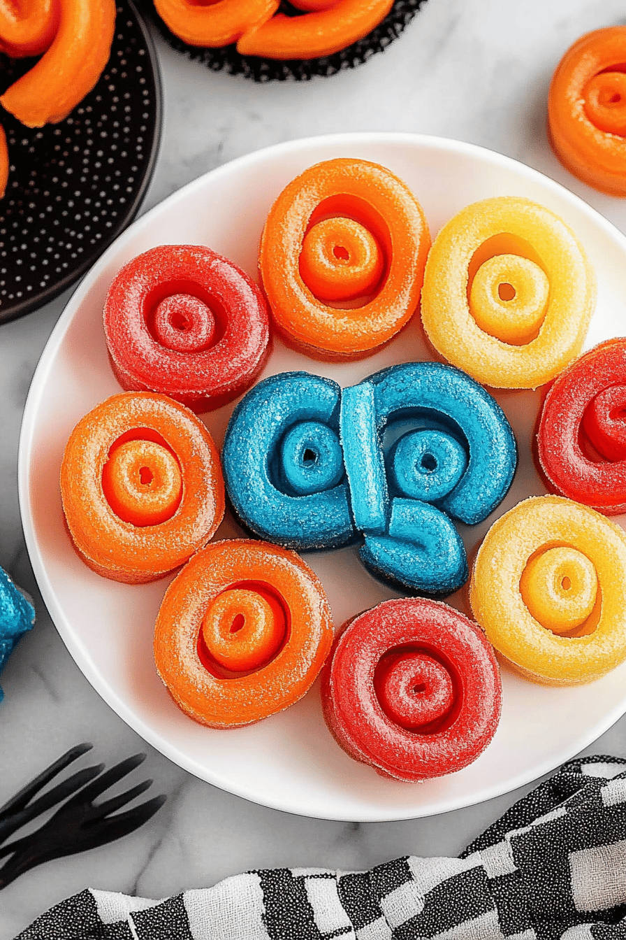 Jello Roll-Ups Recipe slice on plate showing perfect texture and swirl pattern