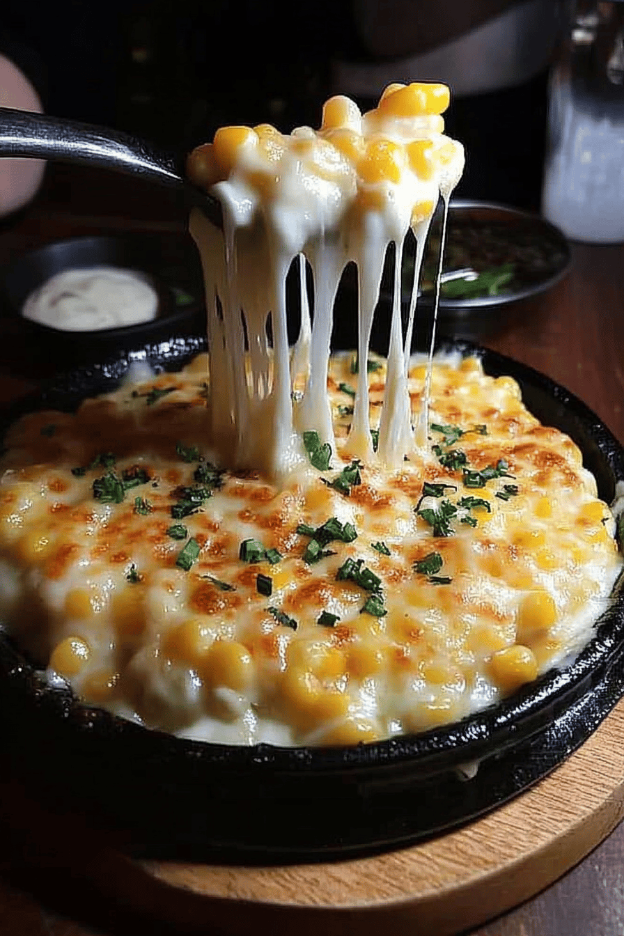 Korean Corn Cheese slice on plate showing perfect texture and swirl pattern