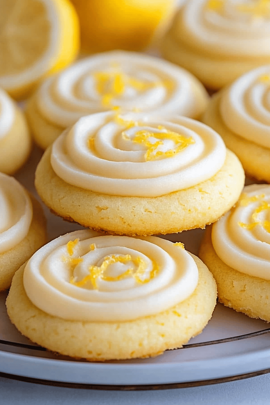 Lemon Frosted Cookies ingredients organized and measured on kitchen counter