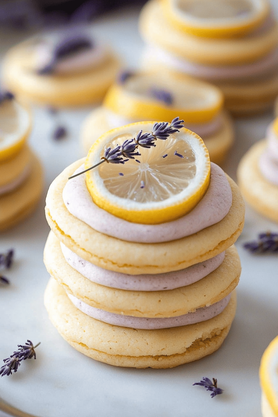 Lemon Lavender Cookies final dish beautifully presented and ready to serve