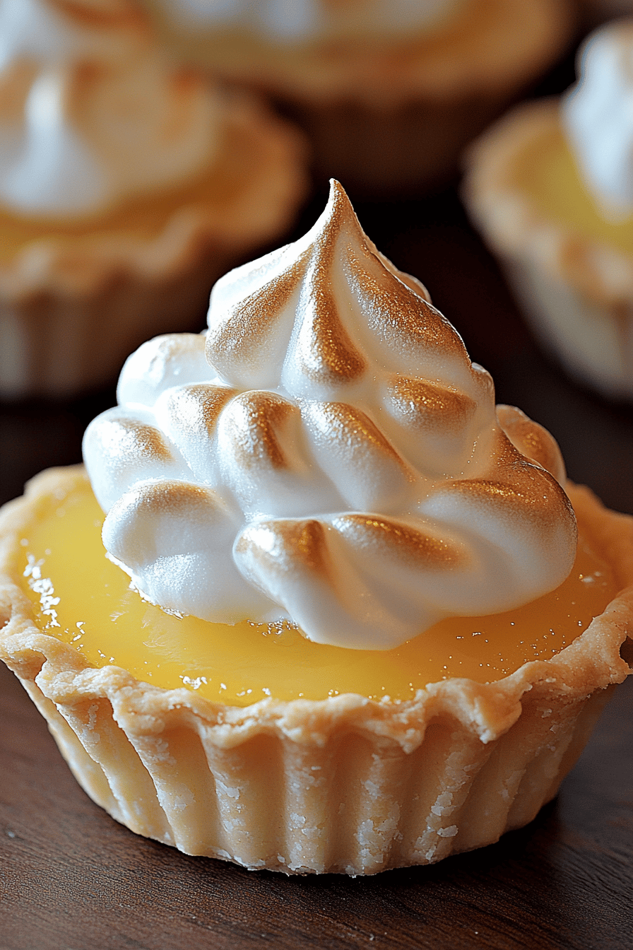 Lemon Meringue Pie Tartlets final dish beautifully presented and ready to serve