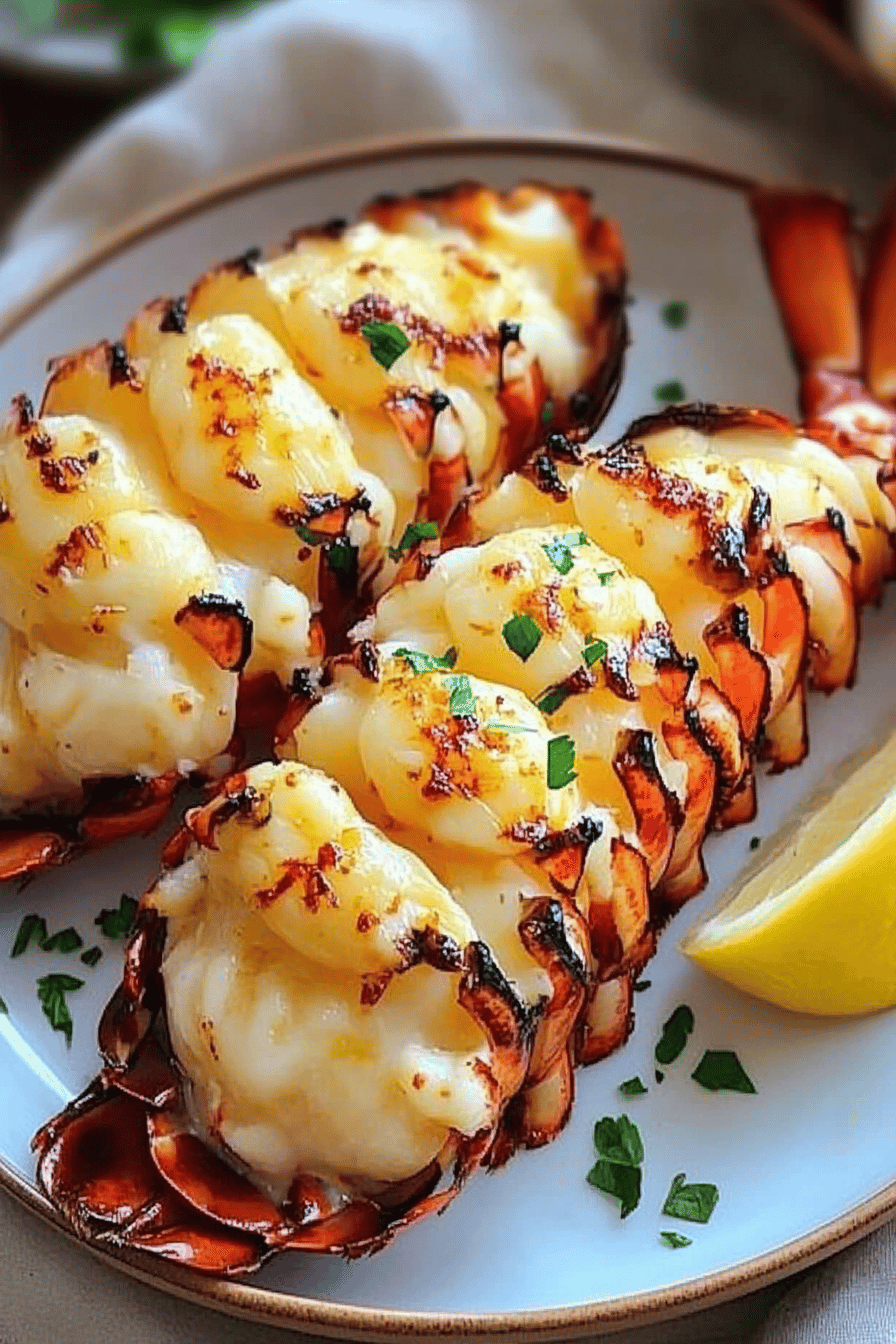 Lobster Tail Recipe ingredients organized and measured on kitchen counter