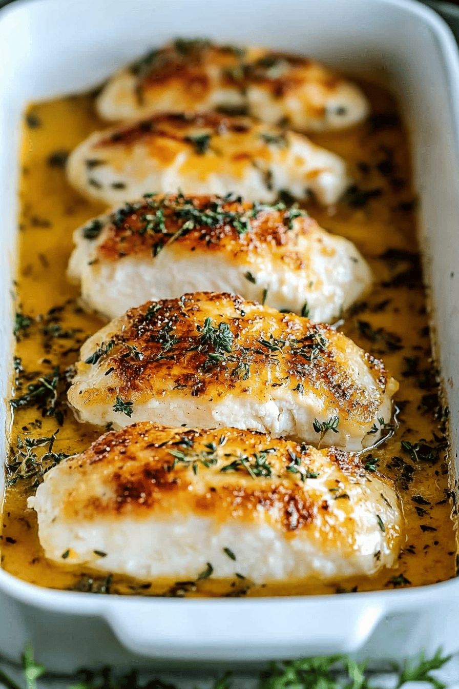 Melt-in-Your-Mouth Chicken Breasts slice on plate showing perfect texture and swirl pattern