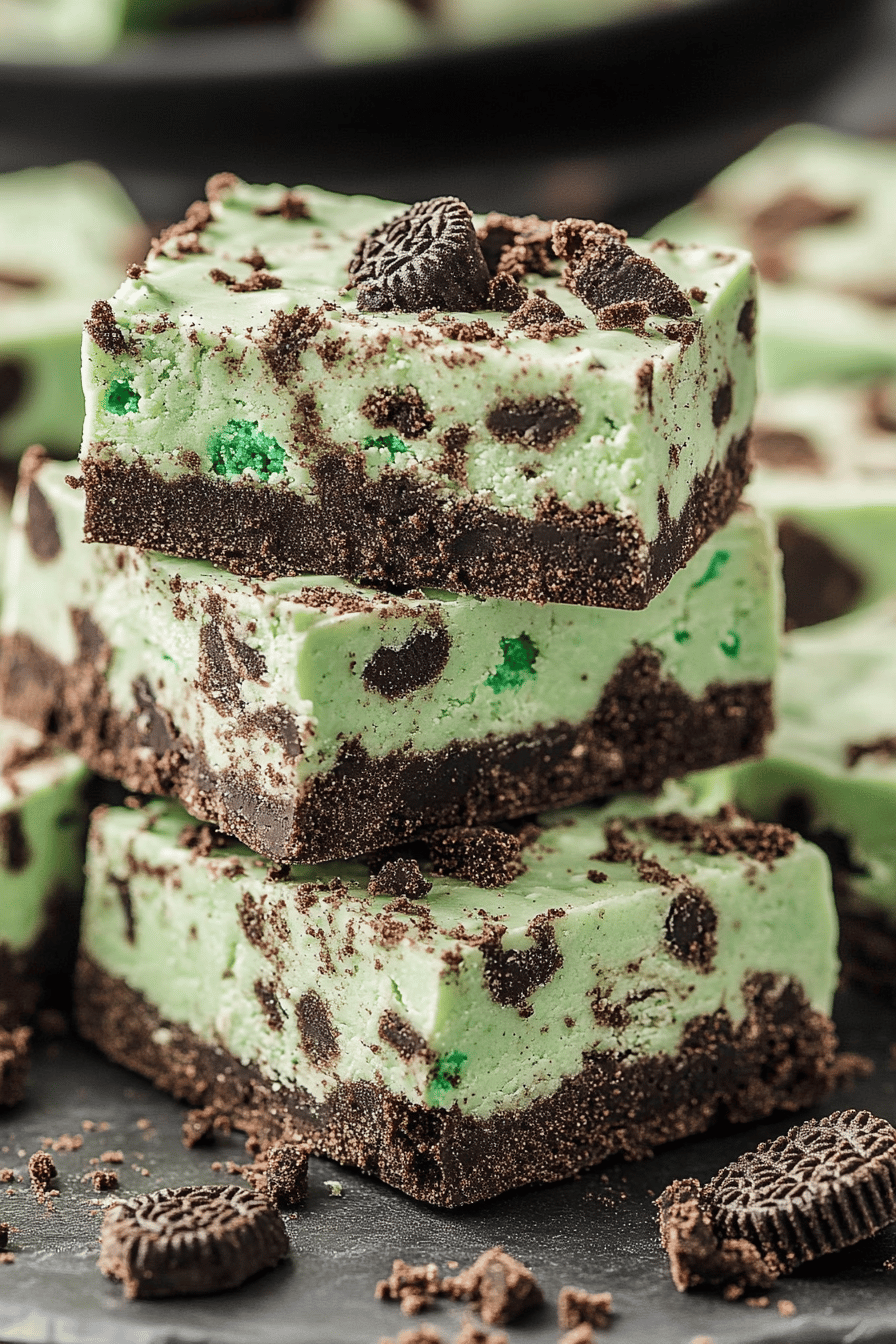 Mint Oreo Fudge ingredients organized and measured on kitchen counter