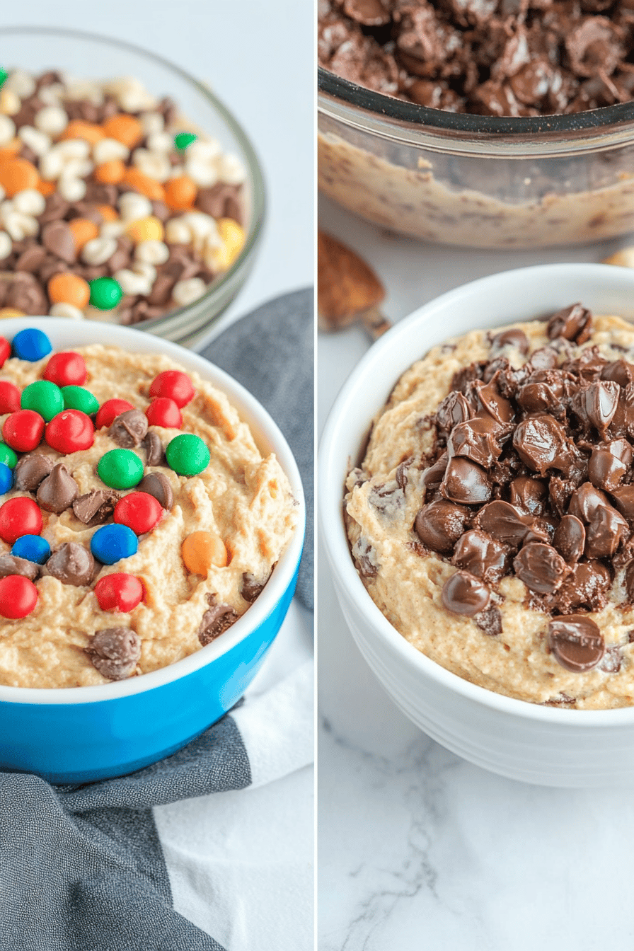 Monster Cookie Dessert Dip final dish beautifully presented and ready to serve